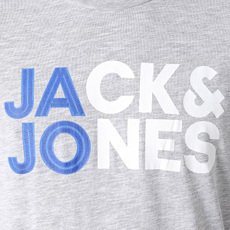 Jack And Jones - Tee Shirt Slim Jones Gris Clair Chiné