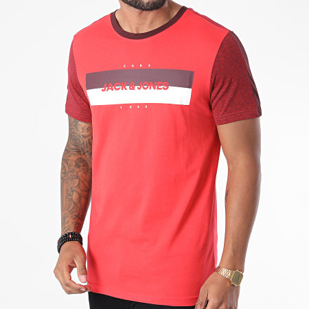 Jack And Jones - Tee Shirt A Bandes Diego Rouge