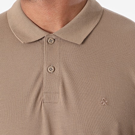 Jack And Jones - Polo Manches Courtes Basic Beige