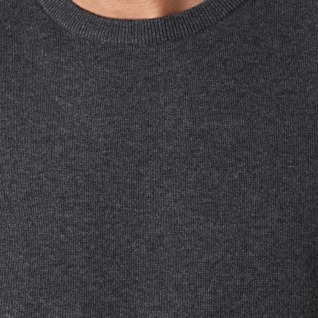 Jack And Jones - Pull Basic Knit Gris Anthracite Chiné