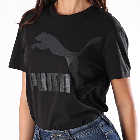 Puma - Tee Shirt Femme Classics Logo 597618 Noir