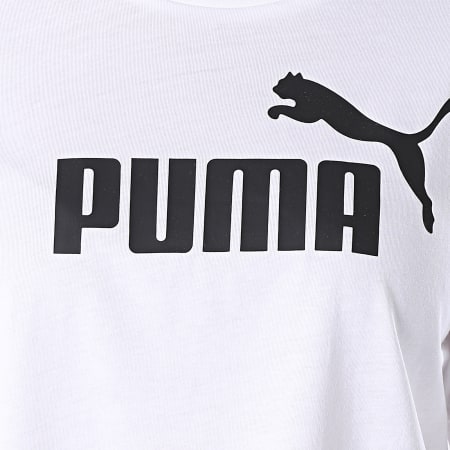 Puma - Tee Shirt Femme Crop Essentials 852594 Blanc