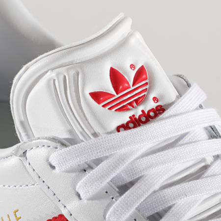 Adidas Originals - Baskets Femme Gazelle FU9909 Footwear White Lush Red Cry White