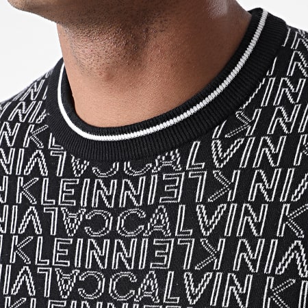 Calvin Klein - Pull All Over Jacquard Logo 5740 Noir