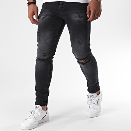 Classic Series - Jean Skinny Destroy DHZ-3203-1 Gris Anthracite