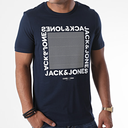 Jack And Jones - Tee Shirt Larsen Bleu Marine