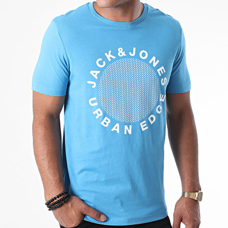 Jack And Jones - Tee Shirt Larsen Bleu Clair