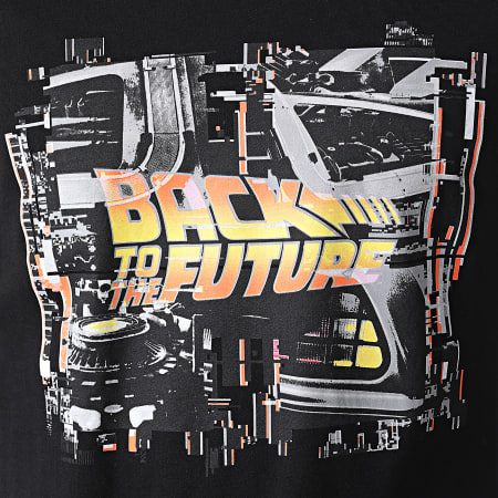 Only And Sons - Tee Shirt Manches Longues Back To The Future Noir