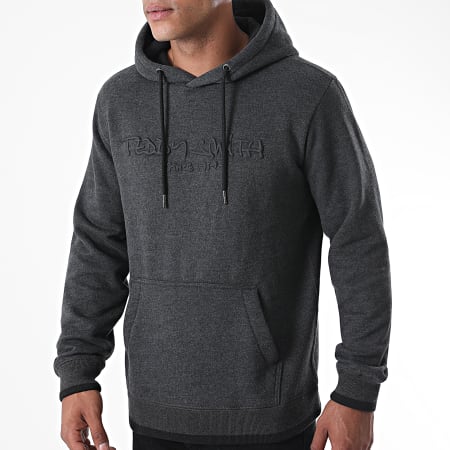 Teddy Smith - Sweat Capuche Class Gris Anthracite Chiné
