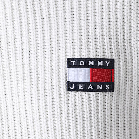 Tommy Jeans - Pull Tommy Badge 8808 Blanc