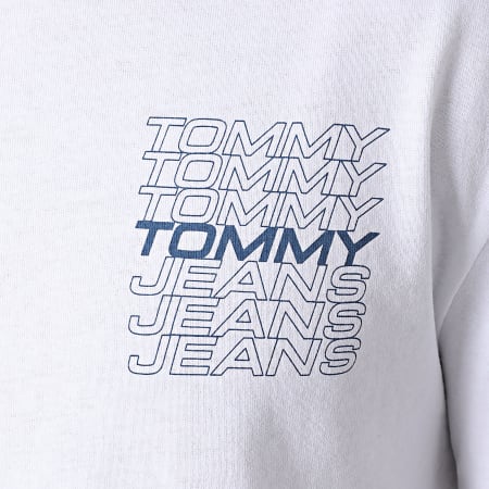 Tommy Jeans - Tee Shirt Repeat Logo 8304 Blanc