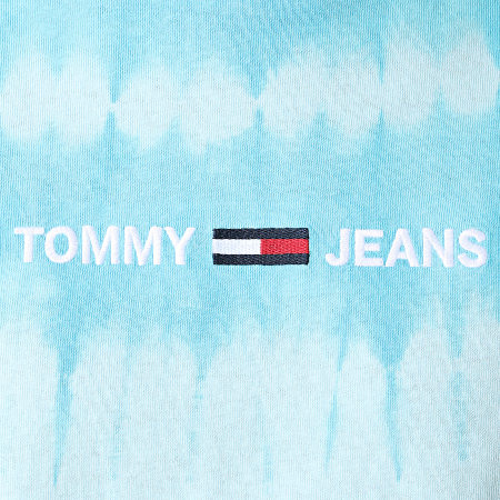 Tommy Jeans - Tee Shirt Tie And Dye 8334 Bleu Ciel