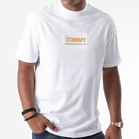 Tommy Jeans - Tee Shirt High Neck Logo 8442 Blanc