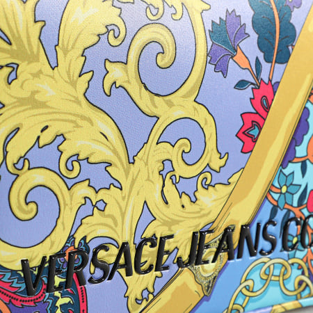 Versace Jeans Couture - Sac A Main Femme Linea T E1VZABT1 Bleu Clair Violet Renaissance