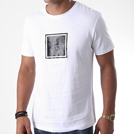 Antony Morato - Tee Shirt Orange Line MMKS01831 Blanc