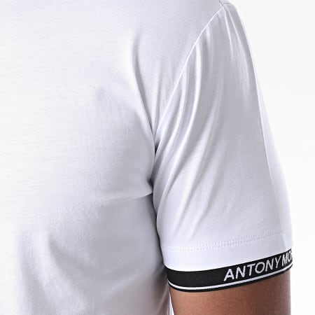 Antony Morato - Tee Shirt Orange Line MMKS01837 Blanc