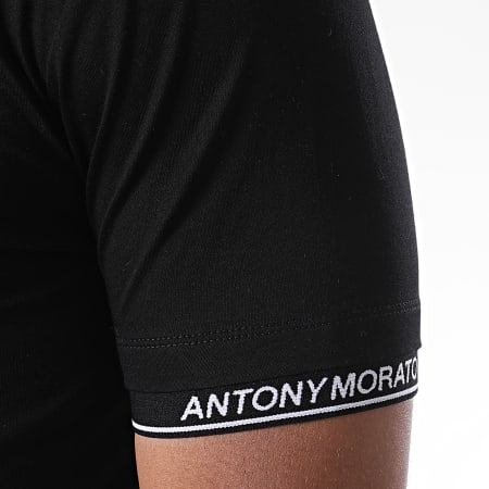 Antony Morato - Camiseta Línea Naranja MMKS01837 Negra