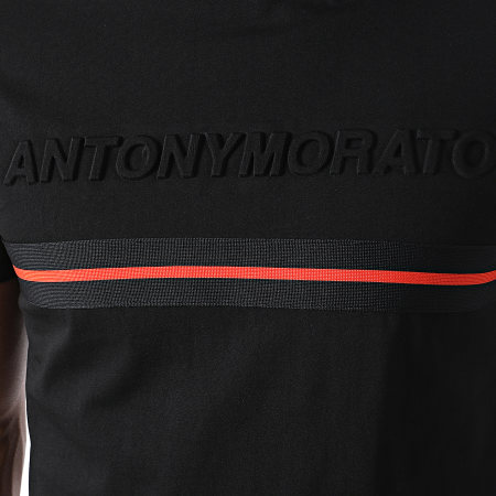 Antony Morato - Tee Shirt Orange Line MMKS01848 Noir