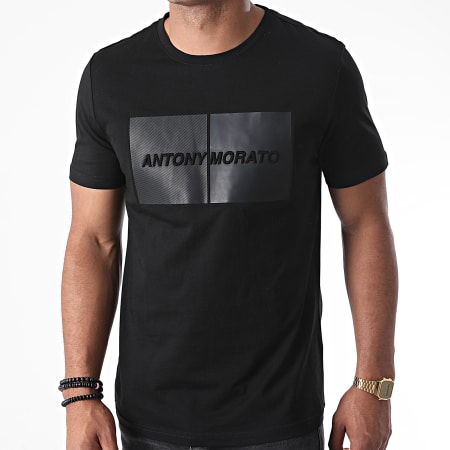 Antony Morato - Tee Shirt Orange Line MMKS01853 Noir
