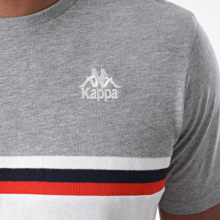 Kappa - Tee Shirt Ibis 3115HGW Blanc Gris Chiné