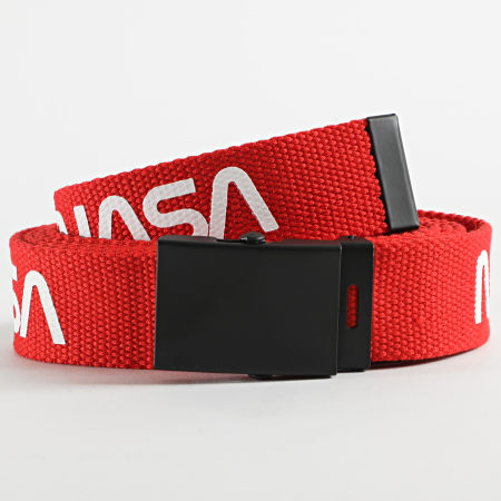 Mister Tee - Lot De 2 Ceintures NASA MT2039 Rouge Noir