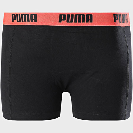 Puma - Lot De 2 Boxers 521015001 Noir Vert Kaki