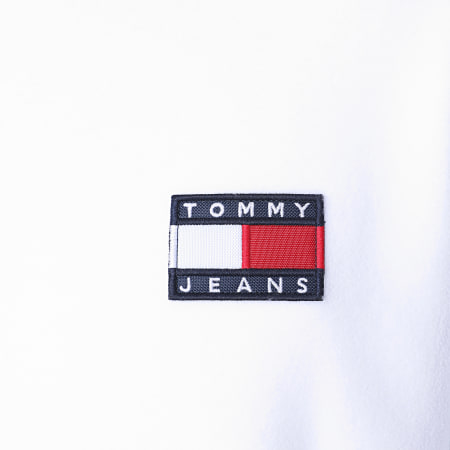 Tommy Jeans - Sweat Crewneck Polar Fleece Badge 8728 Blanc