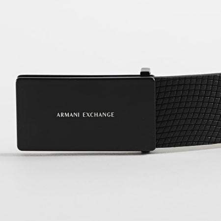 Armani Exchange - Ceinture En Cuir Plate Belt 951246-0A800 Noir