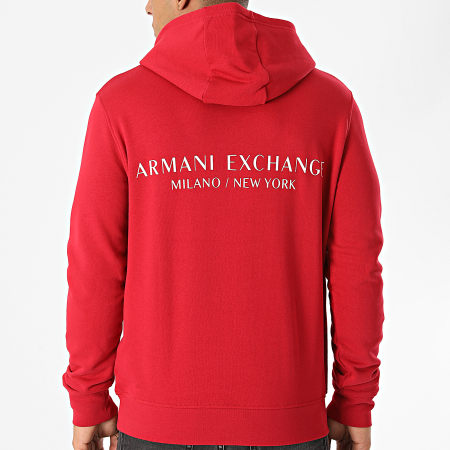 Armani Exchange - Sweat Capuche 8NZM94-ZJKRZ Rouge