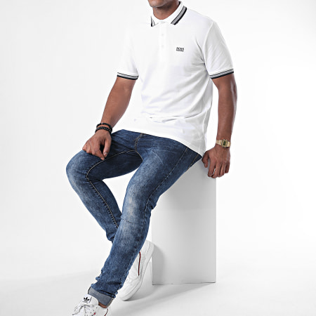 BOSS - Polo Manches Courtes Paddy 50398302 Blanc