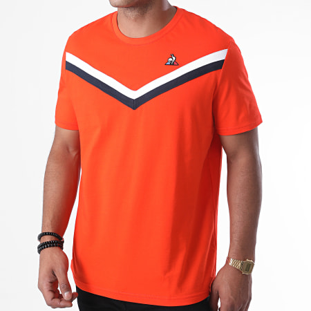 Le Coq Sportif - Tee Shirt Tricolore N6 2011340 Orange