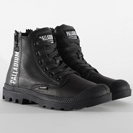 Palladium - Boots Femme Pampa UBN Zips Leather 96857 Black