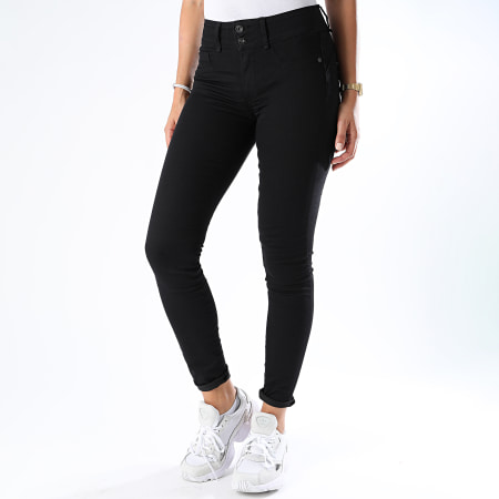 Tiffosi - Skinny Jeans Mujer Talla Única Doble Negro
