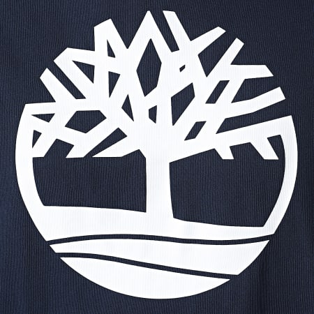Timberland - Tee Shirt KR Brand Tree A2C2R Bleu Marine Blanc