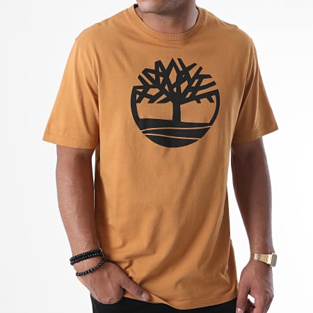 Timberland - Tee Shirt KR Brand Tree A2C2R Camel