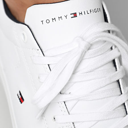 Tommy Hilfiger - Baskets Essential Leather Detail Vulc 2977 Blanc