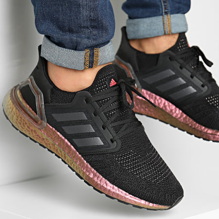 Adidas Sportswear - Baskets Ultraboost 20 EG9749 Core Black Grey Five Signal Pink