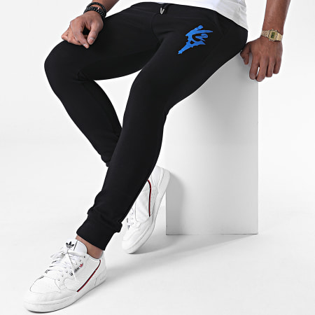 Da Uzi - Pantalon Jogging Logo Noir Bleu