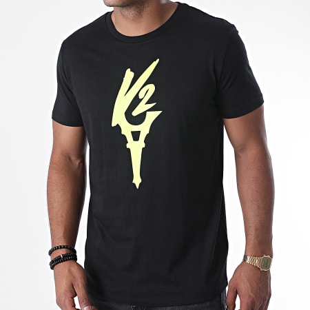 Da Uzi - Tee Shirt Logo Noir Jaune Fluo