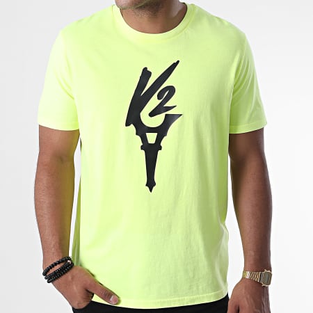 Da Uzi - Tee Shirt Logo Jaune Fluo Noir