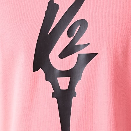 Da Uzi - Tee Shirt Logo Rose Noir