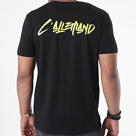 L'Allemand - Camiseta Rats Negro Amarillo Fluo