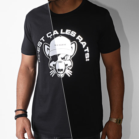 L'Allemand - Camiseta reflectante Rats Negro
