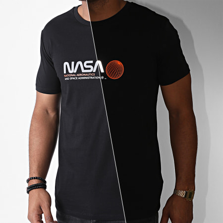 NASA - Tee Shirt Reflective Space Admin Noir