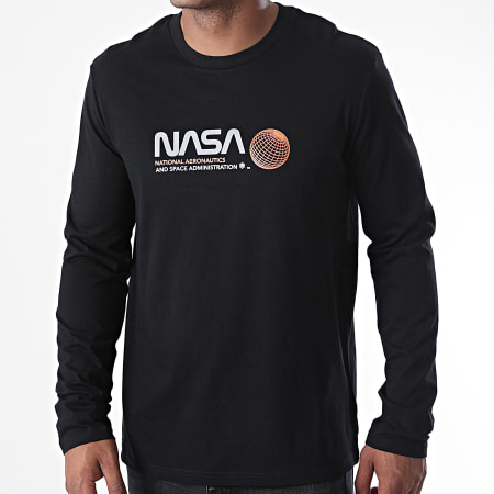NASA - Tee Shirt Manches Longues Reflective Space Admin Noir