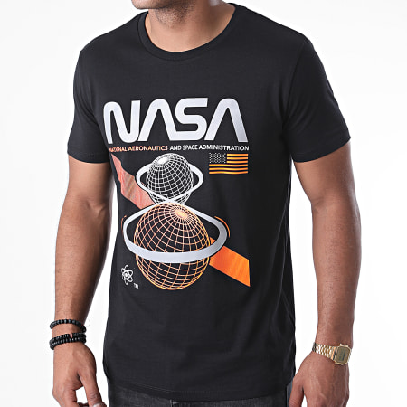 NASA - Tee Shirt Reflective Front Space Admin Noir