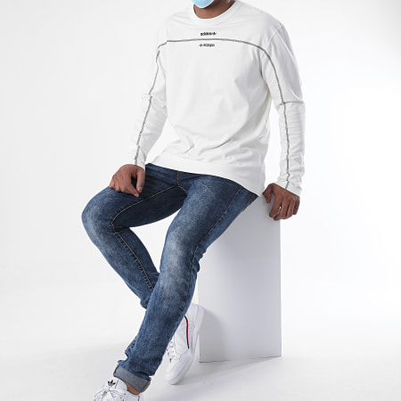 Adidas Originals - Tee Shirt Manches Longues GD9295 Blanc