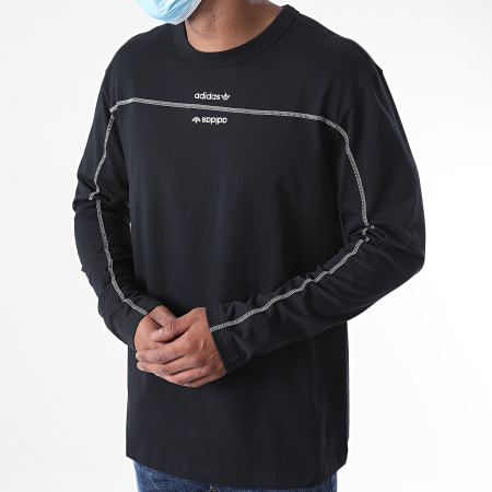 Adidas Originals - adidas Tee Shirt Manches Longues GD9296 Noir