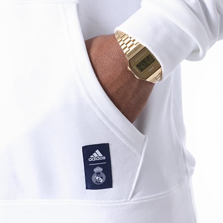 Adidas Sportswear - Sweat Capuche Real DNA GH9998 Blanc