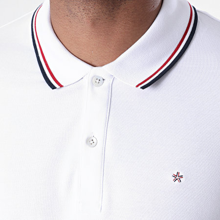 Celio - Polo Manches Longues Necetwo Blanc